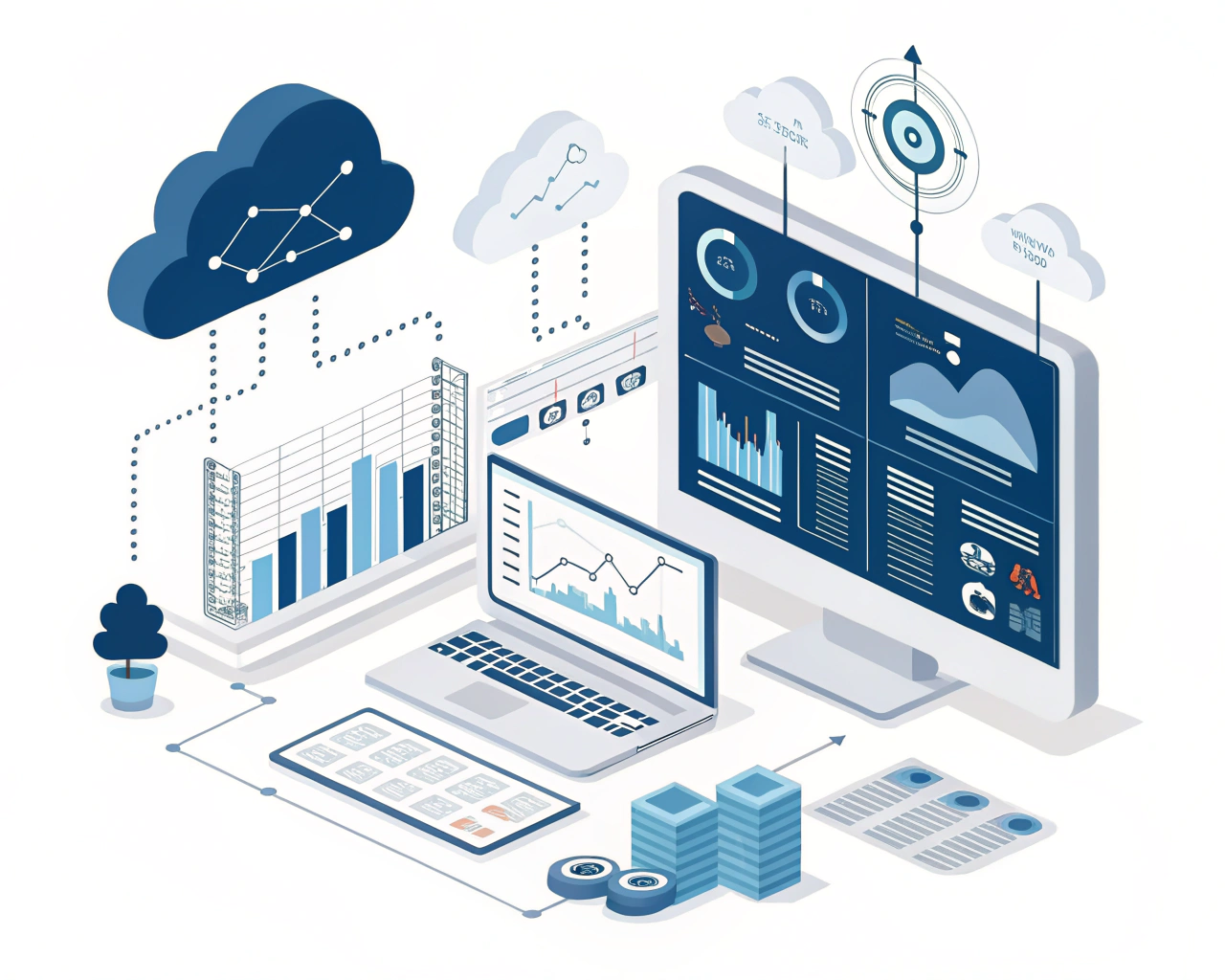 Nowoczesny controlling dashboard kpi